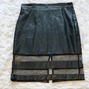Faux Leather Skirt